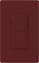 Lutron MA-L3S25-MR Maestro Satin 300W & 2.5A Incandescent / Halogen Single Location Dimmer & Switch in Merlot