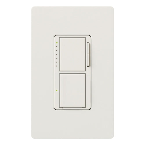 Lutron MA-L3S25HW-WH Maestro 300W & 2.5A Incandescent / Halogen Single Location Dimmer & Switch in White with Wallplate