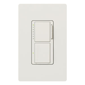 Lutron MA-L3S25HW-WH Maestro 300W & 2.5A Incandescent / Halogen Single Location Dimmer & Switch in White with Wallplate