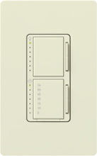 Lutron MA-L3T251-BI Maestro Satin 300W & 2.5A Incandescent / Halogen Single Location Dimmer & Timer in Biscuit