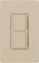 Lutron MA-L3T251-TP Maestro Satin 300W & 2.5A Incandescent / Halogen Single Location Dimmer & Timer in Taupe
