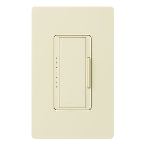 Lutron MA-PRO-AL Maestro Phase-selectable dimmer for LED, ELV, MLV and Incandescent lamp loads, Single Pole / 3-Way Dimmer in Almond