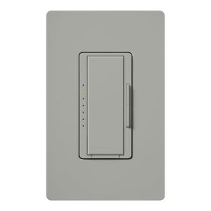 Lutron MA-PRO-GR Maestro Phase-selectable dimmer for LED, ELV, MLV and Incandescent lamp loads, Single Pole / 3-Way Dimmer in Gray