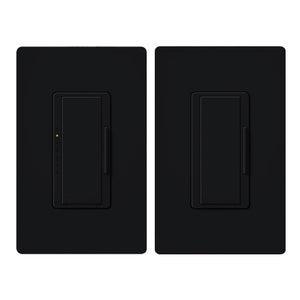 Lutron MACL-153M-RHW-BL Maestro Dimming Package 600W Incandescent, 150W CFL or LED Single Pole / 3-Way Dimmer and Companion Dimmer in Black