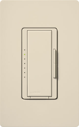 Lutron MALV-600-LA Maestro 600VA, 500W Magnetic Low Voltage Dimmer in Light Almond