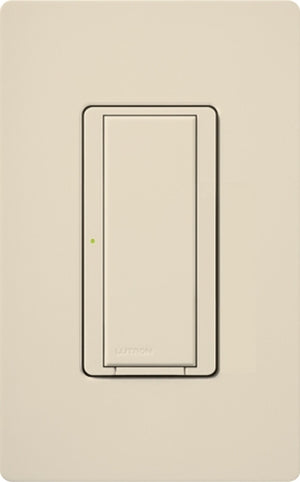 Lutron MRF2-8ANS-120-LA Maestro Wireless 120V / 8A Digital Multi Location Switch with Neutral Wire in Light Almond