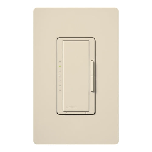 Lutron MRF2-F6AN-DV-LA Maestro Wireless 120V / 277V / 6A Fluorescent 3-Wire with Neutral Wire Multi Location Dimmer in Light Almond