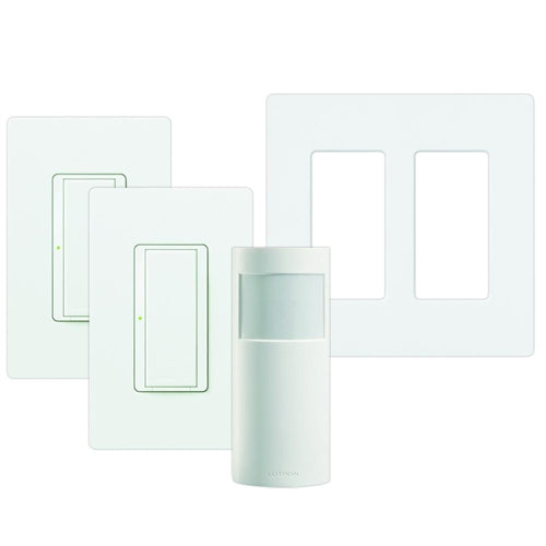 Lutron MRF2S-2S8A-1OW Energy Retrofit Maestro Wireless Switches and Wall Mount Sensor Package