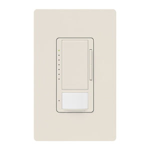 Lutron Vive MRF2S-8SD010-LA Wallbox Occupancy/Vacancy Single-Pole/Multi-Location Sensor Dimmer in Light Almond