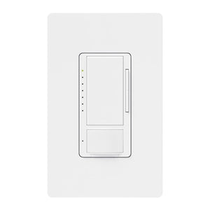 Lutron Vive MRF2S-8SD010-WH Wallbox Occupancy/Vacancy Single-Pole/Multi-Location Sensor Dimmer in White