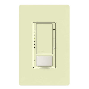 Lutron Vive MRF2S-8SDV010-AL Wallbox Vacancy Single-Pole/Multi-Location Sensor Dimmer in Almond