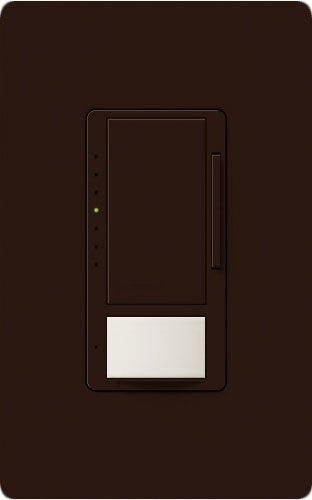 Lutron Vive MRF2S-8SDV010-BR Wallbox Vacancy Single-Pole/Multi-Location Sensor Dimmer in Brown