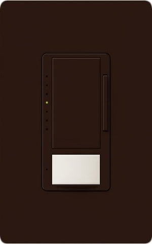Lutron Vive MRF2S-8SDV010-BR Wallbox Vacancy Single-Pole/Multi-Location Sensor Dimmer in Brown