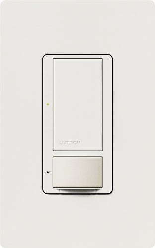 Lutron Vive MRF2S-8SS-WH Wallbox Occupancy/Vacancy Single-Pole/Multi-Location Sensor Switch in White