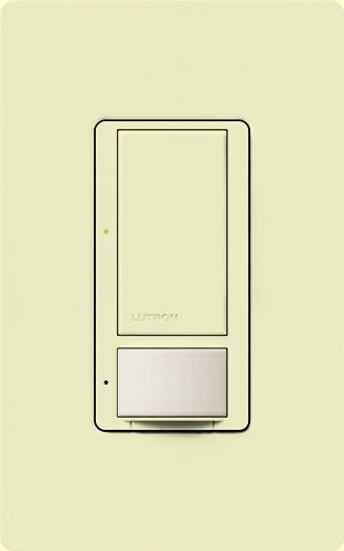 Lutron Vive MRF2S-8SSV-AL Wallbox Vacancy Single-Pole/Multi-Location Sensor Switch in Almond