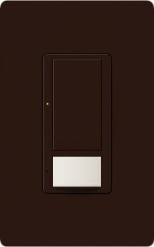Lutron Vive MRF2S-8SSV-BR Wallbox Vacancy Single-Pole/Multi-Location Sensor Switch in Brown