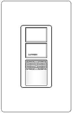 Lutron MS-B202-SW Maestro Dual Technology ultrasonic and Passive infrared Occupancy sensor for Dual Circuit in Snow