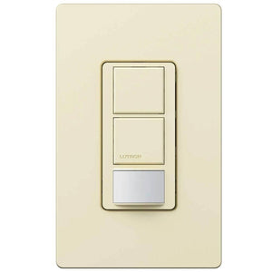Lutron MS-OPS6-DDV-AL Maestro Dual-circuit Switch with Occupancy/Vacancy Sensor, 6A 120V-277V in Almond