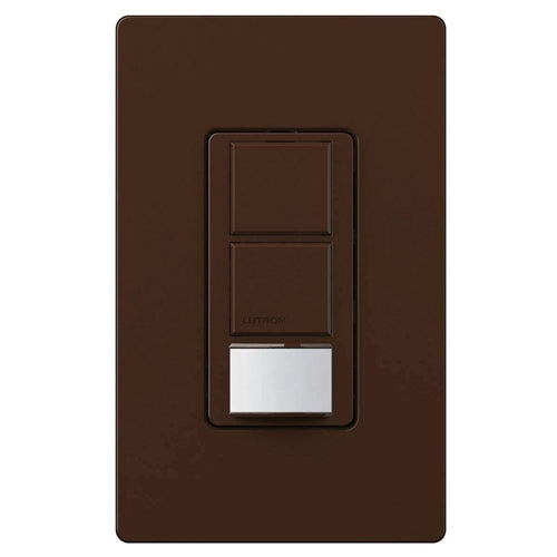 Lutron MS-OPS6-DDV-BR Maestro Dual-circuit Switch with Occupancy/Vacancy Sensor, 6A 120V-277V in Brown