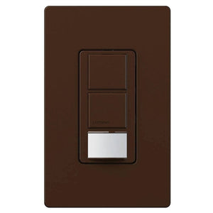 Lutron MS-OPS6-DDV-BR Maestro Dual-circuit Switch with Occupancy/Vacancy Sensor, 6A 120V-277V in Brown