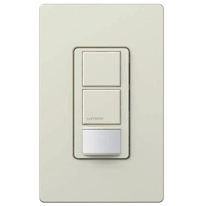 Lutron MS-OPS6-DDV-LA Maestro Dual-circuit Switch with Occupancy/Vacancy Sensor, 6A 120V-277V in Light Almond