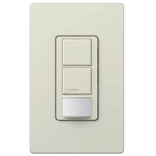 Lutron MS-OPS6-DDV-LA Maestro Dual-circuit Switch with Occupancy/Vacancy Sensor, 6A 120V-277V in Light Almond