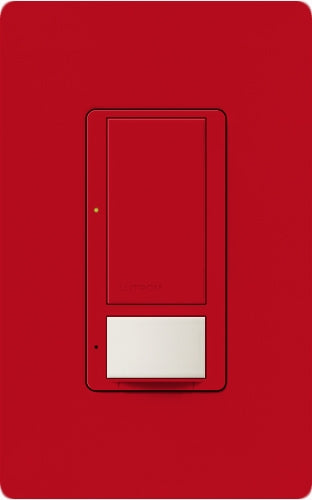 Lutron MS-OPS6M-DV-HT (MS-OPS6M2-DV-HT) Maestro Switch with Occupancy Sensor Dual Voltage 120V-277V / 6A Multi Location in Hot