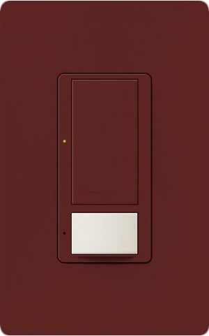 Lutron MS-OPS6M-DV-MR (MS-OPS6M2-DV-MR) Maestro Switch with Occupancy Sensor Dual Voltage 120V-277V / 6A Multi Location in Merlot