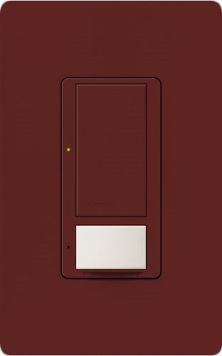 Lutron MS-OPS6M2-DV-MR Maestro Switch with Occupancy Sensor Dual Voltage 120V-277V / 6A Multi Location in Merlot