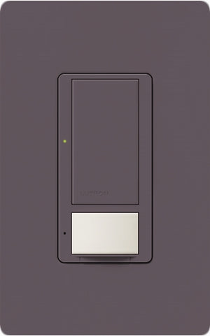 Lutron MS-OPS6M2-DV-PL Maestro Switch with Occupancy Sensor Dual Voltage 120V-277V / 6A Multi Location in Plum