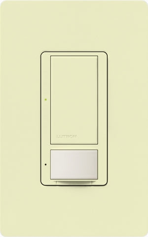 Lutron MS-OPS6M2U-DV-AL Maestro Switch with Occupancy Sensor Dual Voltage 120V-277V / 6A Multi Location, Neutral or Ground Wire, in Almond