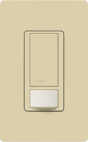 Lutron MS-PPS6-DDV-IV Maestro Dual-circuit Switch with Partial-on Occupancy Sensor, 6A 120V-277V in Ivory