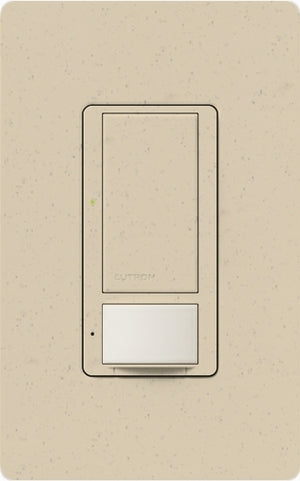 Lutron MS-PPS6-DDV-ST Maestro Dual-circuit Switch with Partial-on Occupancy Sensor, 6A 120V-277V in Stone