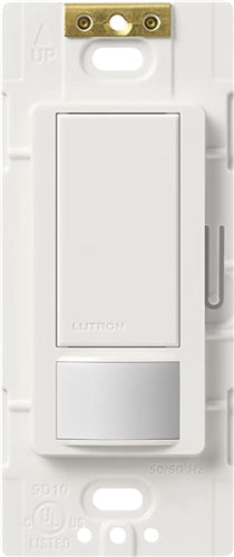 Lutron MS-VPS2-SW Maestro Vacancy Sensor with Switch Single Pole 120V / 2A in Snow