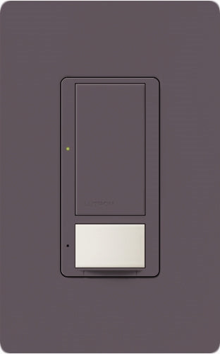 Lutron MS-VPS6M2-DV-PL Maestro Switch with Vacancy Sensor Dual Voltage 120V-277V / 6A Multi Location in Plum