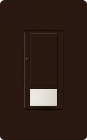 Lutron MS-VPS6M2U-DV-BR Maestro Switch with Vacancy Sensor Dual Voltage 120V-277V / 6A Multi Location, Neutral or Ground Wire, in Brown