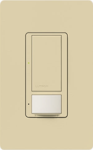 Lutron MS-VPS6M2U-DV-IV Maestro Switch with Vacancy Sensor Dual Voltage 120V-277V / 6A Multi Location, Neutral or Ground Wire, in Ivory