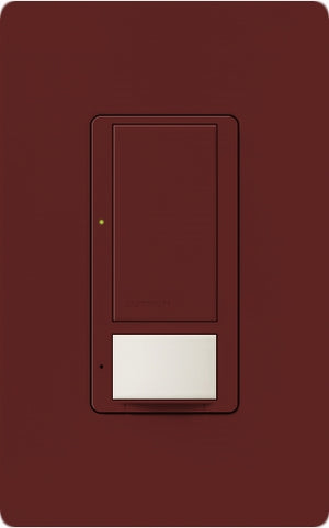 Lutron MS-VPS6M2U-DV-MR Maestro Switch with Vacancy Sensor Dual Voltage 120V-277V / 6A Multi Location, Neutral or Ground Wire, in Merlot