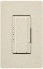 Lutron MSCF-6AM-277-LS Maestro Satin 277V / 6A Fluorescent 3-Wire / Hi-Lume LED Multi Location Dimmer in Limestone
