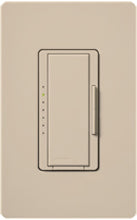 Lutron MSCF-6AM-277-TP Maestro Satin 277V / 6A Fluorescent 3-Wire / Hi-Lume LED Multi Location Dimmer in Taupe