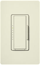 Lutron MSCF-6AM-BI Maestro Satin 120V / 6A Fluorescent 3-Wire / Hi-Lume LED Multi Location Dimmer in Biscuit
