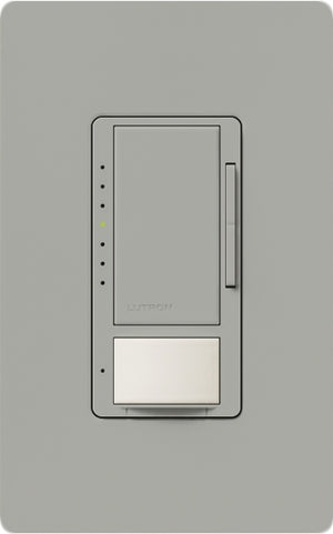 Lutron MSCL-OP153M-GR Maestro CL Occupancy Sensor (Auto-ON/OF or Manual ON/Auto-OFF) and Dimmer, 600W Incandescent, 150W CFL or LED Single Pole / Multi Location Dimmer in Gray