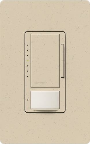 Lutron MSCL-OP153M-ST Maestro CL Occupancy Sensor (Auto-ON/OF or Manual ON/Auto-OFF) and Dimmer, 600W Incandescent, 150W CFL or LED Single Pole / Multi Location Dimmer in Stone