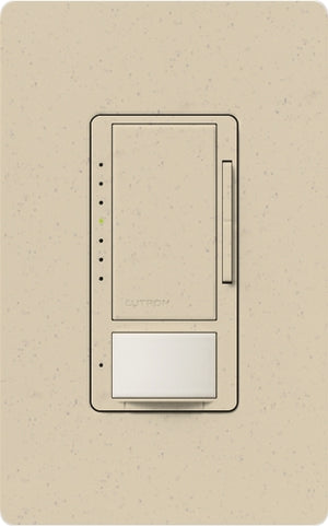 Lutron MSCL-OP153M-ST Maestro CL Occupancy Sensor (Auto-ON/OF or Manual ON/Auto-OFF) and Dimmer, 600W Incandescent, 150W CFL or LED Single Pole / Multi Location Dimmer in Stone