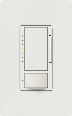 Lutron MSCL-OP153M-WH Maestro CL Occupancy Sensor (Auto-ON/OF or Manual ON/Auto-OFF) and Dimmer, 600W Incandescent, 150W CFL or LED Single Pole / Multi Location Dimmer in White