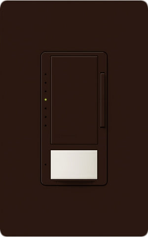 Lutron MSCL-OP153MH-BR Maestro CL Occupancy Sensor (Auto-ON/OF or Manual ON/Auto-OFF) and Dimmer, 600W Incandescent, 150W CFL or LED Single Pole / Multi Location Dimmer in Brown