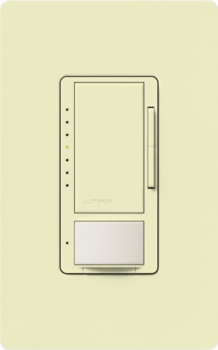 Lutron MSCL-VP153M-AL Maestro CL Vacancy Sensor (Manual ON/Auto-OFF) and Dimmer, 600W Incandescent, 150W CFL or LED Single Pole / Multi Location Dimmer in Almond