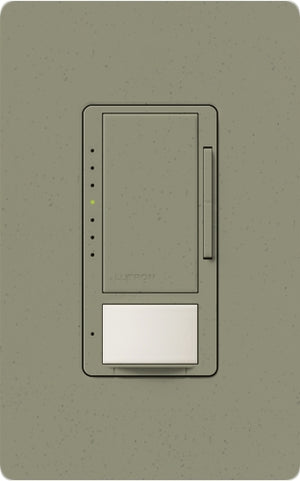 Lutron MSCL-VP153M-GB Maestro CL Vacancy Sensor (Manual ON/Auto-OFF) and Dimmer, 600W Incandescent, 150W CFL or LED Single Pole / Multi Location Dimmer in Greenbriar