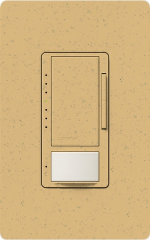 Lutron MSCL-VP153M-GS Maestro CL Vacancy Sensor (Manual ON/Auto-OFF) and Dimmer, 600W Incandescent, 150W CFL or LED Single Pole / Multi Location Dimmer in Goldstone