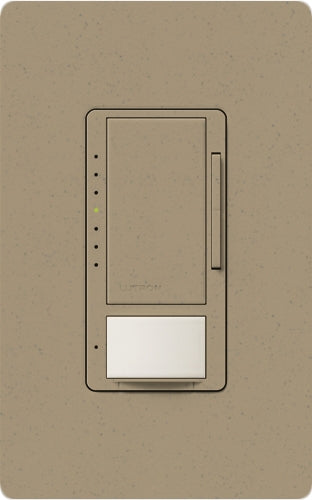 Lutron MSCL-VP153M-MS Maestro CL Vacancy Sensor (Manual ON/Auto-OFF) and Dimmer, 600W Incandescent, 150W CFL or LED Single Pole / Multi Location Dimmer in Mocha Stone